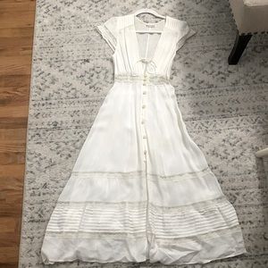 Reformation White Lace Dress - Size 0